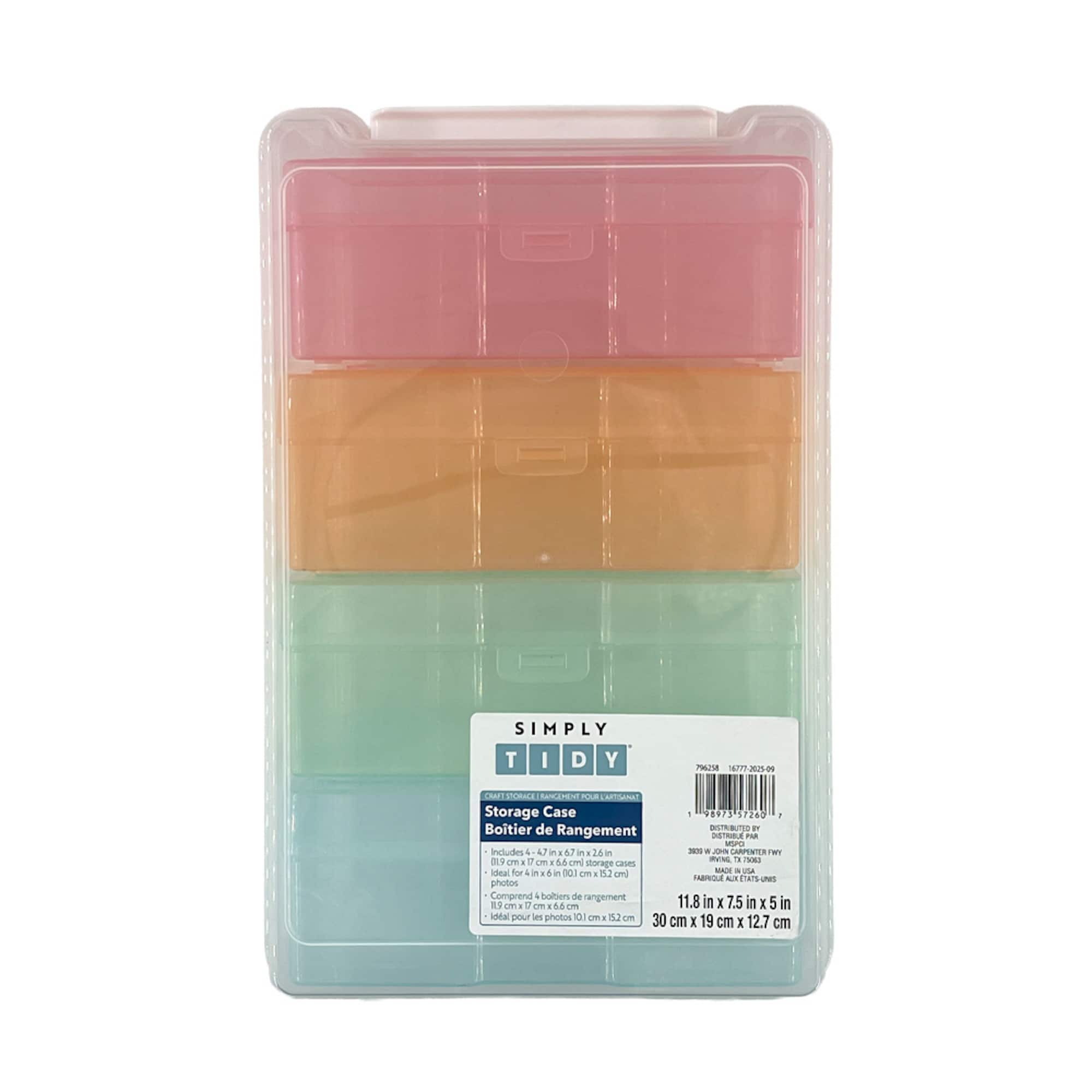 Pastel 4 Case Photo & Craft Keeper by Simply Tidy®
